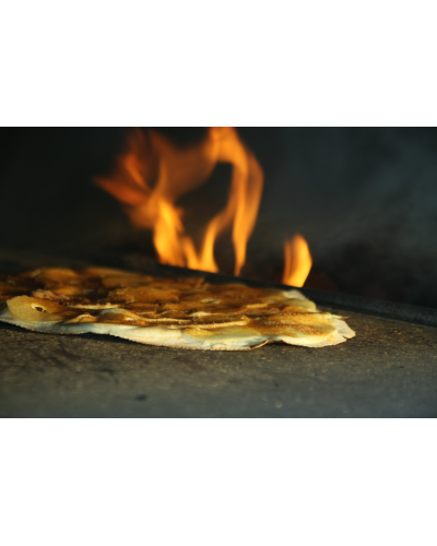 Pommes flambée au Calvados : crème sucré, pommes, cannelle  - 1